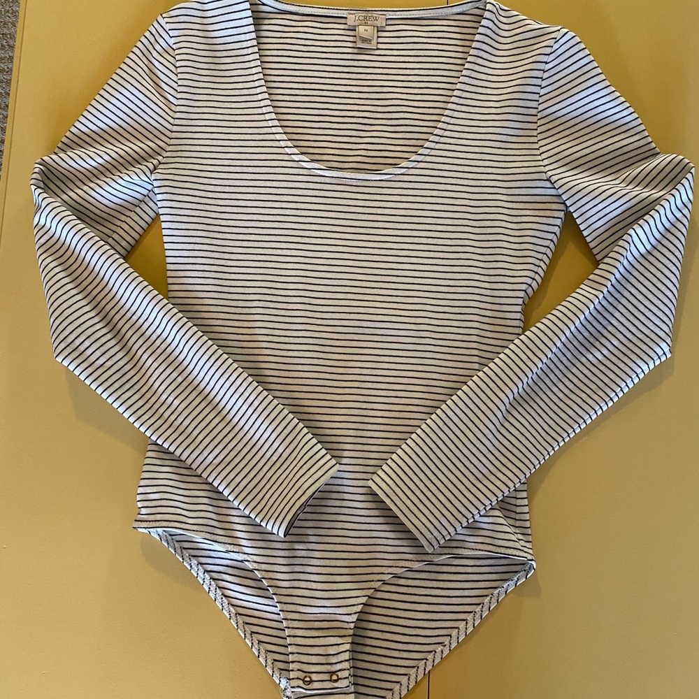 J. Crew striped XS cotton bodysuit!